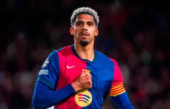 Ronald Araujo, señalado en la eliminación del Barcelona de la Champions. FOTO GETTY