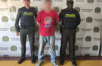 El adulto, identificado como José Díaz de 24 años, fue capturado en las últimas horas. FOTO: Cortesía Policía de Antioquia