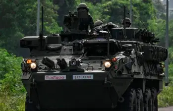 Tanto Tailandia como Camboya enviaron tropas a su frontera. FOTO: AFP
