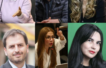 Arriba: Jennifer Pedraza, Daniel Briceño y Katherine Miranda | Abajo: Andrés Forero, Cathy Juvinao y Hannah Escobar . Fotos: Colprensa