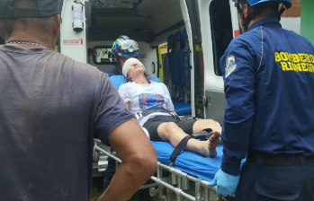 La mujer fue atendida en el lugar y, posteriomente, trasladada a un centro asistencial. Foto: cortesía.