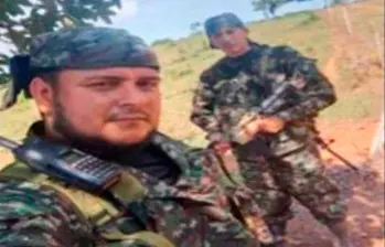 Michael Enrique Méndez Olivos, alias Mogosín, cabecilla de las disidencias de las Farc en el departamento del Meta. FOTO: Cortesía Ejército