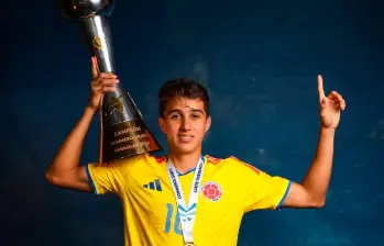 El 10 colombiano fue una de las grandes figuras de Colombia en el Sudamericano Sub-17. FOTO CONMEBOL