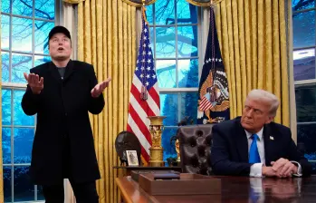  Elon Musk encabezaba la comisión de eficiencia gubernamental de Estados Unidos, conocida como DOGE. FOTO: Getty 