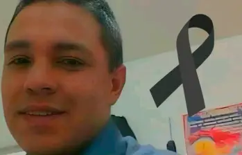 Él era subintendente Édgar Eduardo Daza Meneses, asesinado en Bolívar, Cauca. FOTO: CORTESÍA @sucesoscauca.