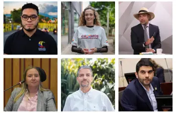 Estos son algunos de los candidatos que esperan llegar o repetir curul en las próximas elecciones de 2026 para Congreso de la República. FOTO: EL COLOMBIANO e imágenes tomadas de redes.