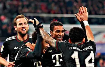 En la imagen aparecen Jamal Musiala, Michael Olise, Harry Kane y Luis Díaz. FOTO BAYERN MUNICH