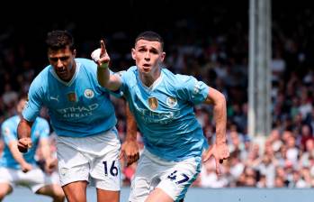 Manchester City, con 85 puntos en la tabla, tomó 2 de ventaja sobre el Arsenal (83) con dos jornadas por jugar. FOTO Tomada de ‘X’: @premierleague