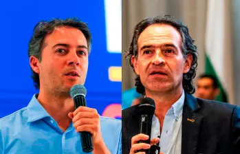 Daniel Quintero, exalcalde y precandidato presidencial, y Federico Gutiérrez, alcalde de Medellín. FOTOS EL COLOMBIANO. 