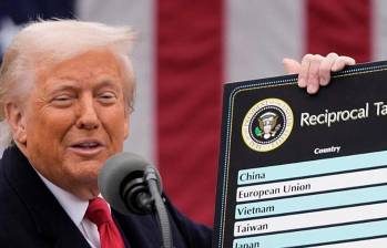 Trump defendió su política arancelaria y aseguró que no necesita aprobación del Congreso para aplicar nuevas tarifas. FOTO: GETTY