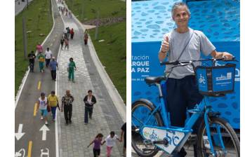 EnCicla cuenta con más de 130 estaciones manuales y automáticas en todo el Valle de Aburrá, integradas al Sistema de Transporte Masivo. En el Parque Juanes de la Paz, en Castilla, fue inaugurada la más reciente estación. Foto: El Colombiano y Cortesía