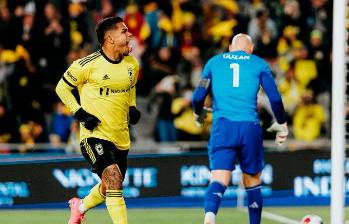 Juan Camilo “El Cucho” Hernández ha convertido 18 tantos y 7 asistencias en 28 presencias en MLS. FOTO X @THECREW