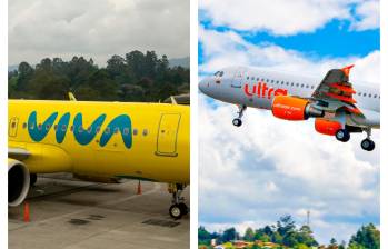 Según el ministro de Transporte, Guillermo Reyes, las dos low cost, Viva Air y Ultra Air, volverían operar en el mercado de trasporte aéreo de pasajeros del país a finales de abril. FOTO Archivo