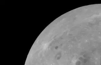 Imagen de la superficie lunar durante la misión Apolo 11, en julio de 1969. FOTO cortesía Nasa 