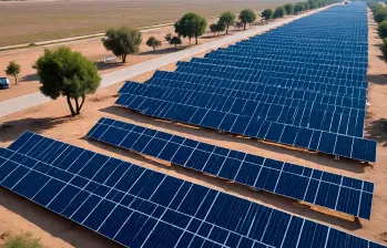La plataforma de Zelestra en América Latina incluye 1,4 GW de capacidad contratada de almacenamiento de energía solar. FOTO generada con IA