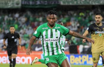 El delantero Alfredo Morelos sumaba siete goles con Atlético Nacional en el segundo semestre del 2024. FOTO: ESNÉYDER GUTIÉRREZ