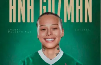 Así presentó Palmeiras a su nueva jugadora, la colombiana Ana María Guzmán, la defensora que llega de la Liga de Estados Unidos. FOTO TOMADA @PALMEIRASFEMENINO