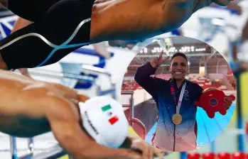 Daniel Serrano le dio el primer oro a Colombia en el Mundial de Paranatación. Foto: @DeportColombia