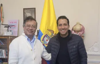 Gustavo Petro y Julián López. FOTO: @Julianlopezte