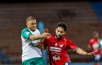 Jeison Medina espera que pronto lleguen sus goles con el Medellín. FOTO CAMILO SUÁREZ