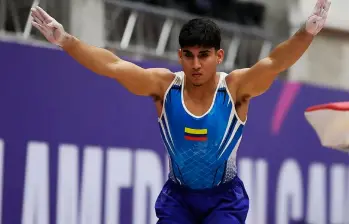 Camilo Vera, otra figura de la gimnasia artística de Colombia. FOTO CORTESÍA COC