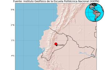 Nuevo temblor fue registrado en la madrugada de este jueves, con epicentro en Ecuador. Foto: Tomada del Servicio Geológico Colombiano @sgcol. 