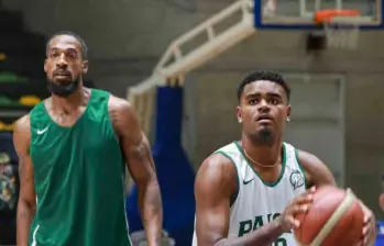 Durrell Summers y Brandon Tabb, dos de las caras nuevas de Paisas para la Liga de Campeones de las Américas. El equipo viajó a México para el cierre del Grupo AFOTO MANUEL SALDARRIAGA