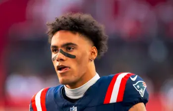 Christian González, figura de los New England Patriots que estará en el Super Bowl. FOTO @NFL