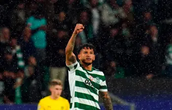 Luis Javier Suárez suma 34 goles en 46 partidos esta temporada con Sporting de Lisboa. FOTO: GETTY