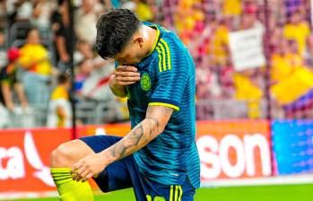 Daniel Arcila y su festejo tras anotar con Colombia. FOTO FCF
