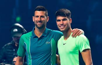 Djokovic y Alcaraz, los dos mejores tenista del momento en el mundo. FOTO: Getty