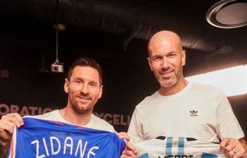 Lionel Messi y Zidane tuvieron una charla imperdible sobre fútbol. FOTO ADIDAS