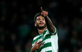 Luis Suárez fue elegido el mejor jugador del mes de febrero en la liga portuguesa. FOTO @SportingCP 