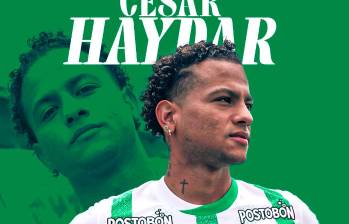 César Haydar ya se puso la camiseta de Nacional. FOTO @nacionaloficial