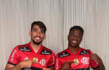 Los futbolistas brasileños Lucas Paquetá y Vinicius Junior compartieron vestuario en el Flamengo. FOTO: TOMADA DEL INSTAGRAM DE @lucaspaqueta