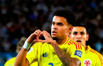 Luis Díaz, el goleador de las Eliminatorias Sudamericanas con 7 tantos. FOTO CONMEBOL
