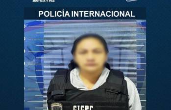 La mujer era buscada con circular azul de Interpol. Foto: cortesía