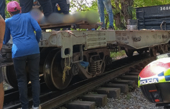 El accidente ocurrió en la línea férrea de los sectores rurales de Puerto Triunfo. Foto: cortesía.
