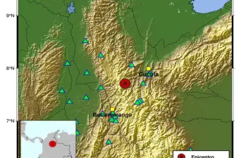 Reporte del temblor en la página del SGC. FOTO: Tomada de X.