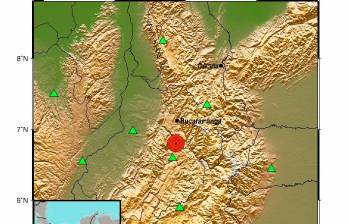 En Colombia se registraron dos temblores en horas de la mañana. Foto: Tomada de la cuenta de X del Servicio Geológico Nacional. 