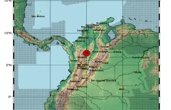 Según el SGC, la magnitud fue de 4.0 en la escala de Richter, profundidad superficial (menor a 30 kilómetros). FOTO: SGC.