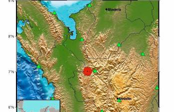 SGC registró movimiento telúrico en Dabeiba, Antioquia, con una magnitud de 3,1. Foto: Tomada de la cuenta de X del Servicio Geológico Colombiano (SGC)
