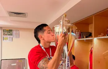 Alejandro Piedrahita consiguió su segundo título como profesional. El primero fue la Liga Betplay 2022-2 con Deportivo Pereira. FOTO: INSTAGRAM PIEDRAHITA07