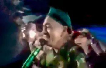 Este es uno de los supuestos disidentes parranderos que aparecen en los videos grabados en Briceño. FOTO Captura de pantalla