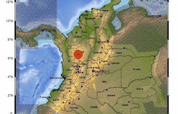 Temblor en Antioquia el miércoles 28 de febrero en la madrugada. Foto: Servicio Geológico Colombiano
