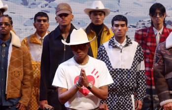 Pharrell Williams en la Semana de la moda de Paris. FOTO Getty