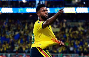 Miguel Borja volvió a encontrar los goles en el América de México. FOTO: GETTY