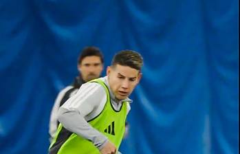 James Rodríguez ya entrena con su equipo, pero aún no recibe el visto bueno para debutar. FOTO IMAGEN TOMADA DE UN VIDEO DEL MINNESOTA FC