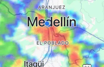 Tormenta eléctrica en Medellín. Foto: DAGRD - Medellín
