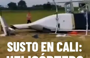 Helicóptero se accidentó en el aeropuerto que sirve a Cali